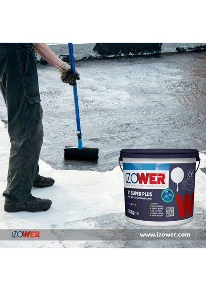 Izower - S1 Süper Plus Su Yalıtım Kaplaması 3.5 kg Kiremit Renk