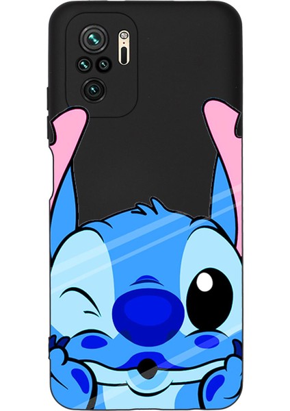 Redmi Note 10 Stitch Desenli Premium Silikonlu Telefon Kılıfı