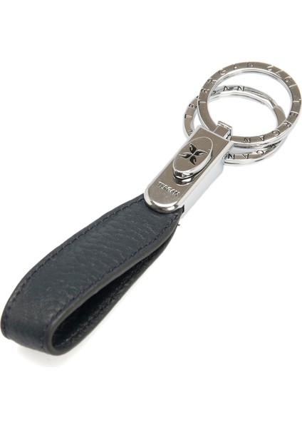 Lacivert Deri Unisex Anahtarlık