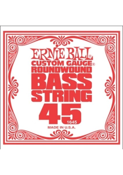 Ernıeball P01645 .045 Roundwound Bass