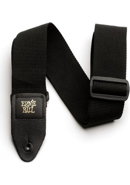 Ernıe Ball P04037 - Siyah Polypro Gitar Askısı