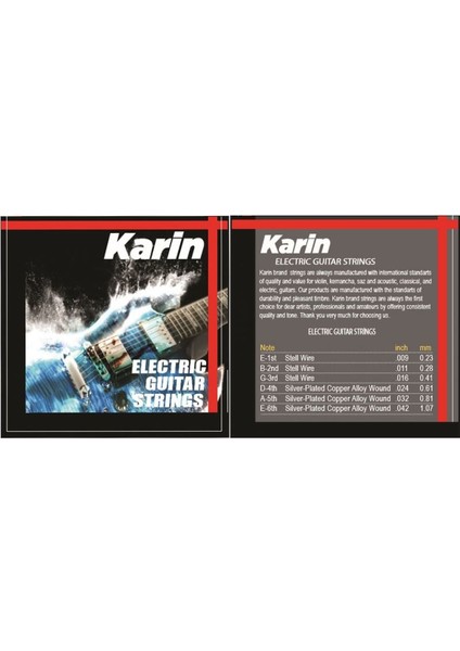 Strings K506 - Elektro Gitar Teli