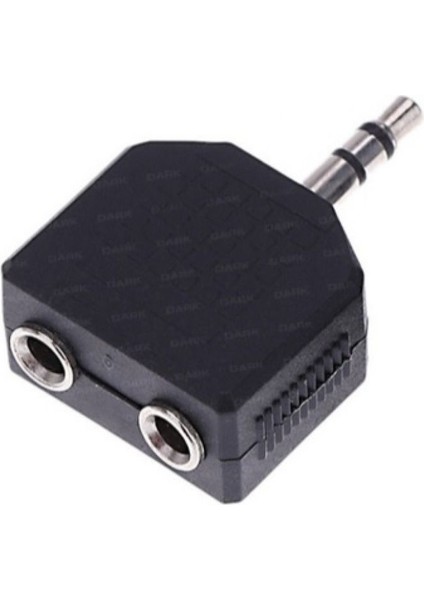 Diyez Müzik 3.5mm Stereo Erkek - 2 x 3.5mm Stereo Dişi Çevirici Adaptör