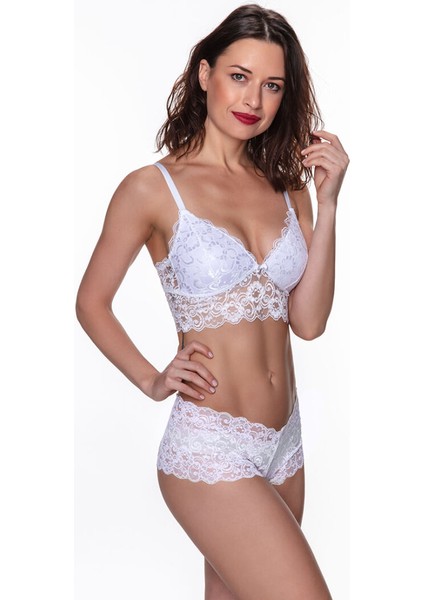 Dantelli Bralet Takım Beyaz – 95B