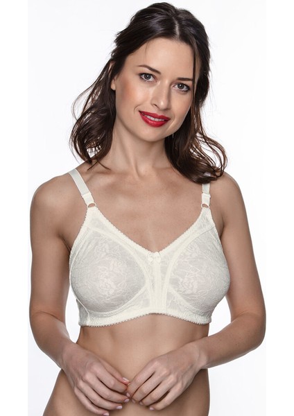 Dantel Toparlayıcı Sütyen Minimizer Ekru - 85B