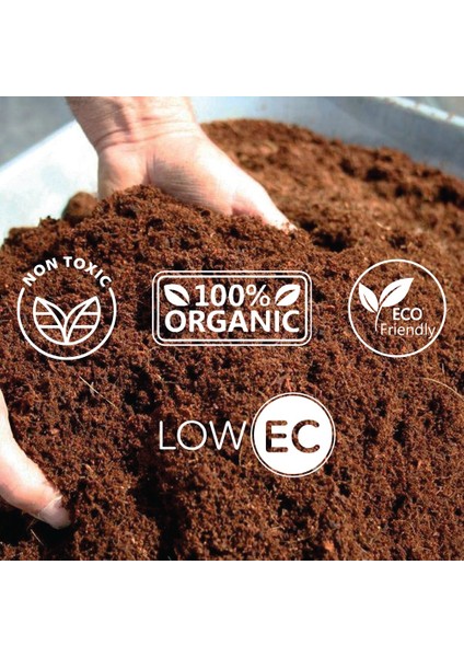 - Cocopeat 15LT Sıkıştırılmış Hindistan Cevizi Kabuğu Torfu