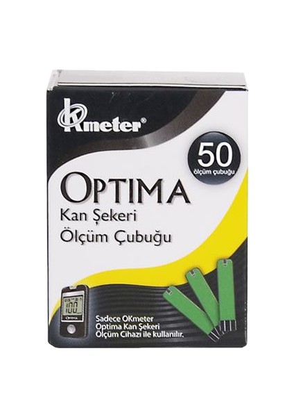 Kan Şekeri (Glikoz) Test Stribi Optima 50'li