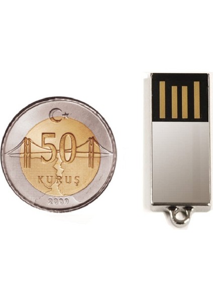 8gb USB Mini Metal Flash Bellek