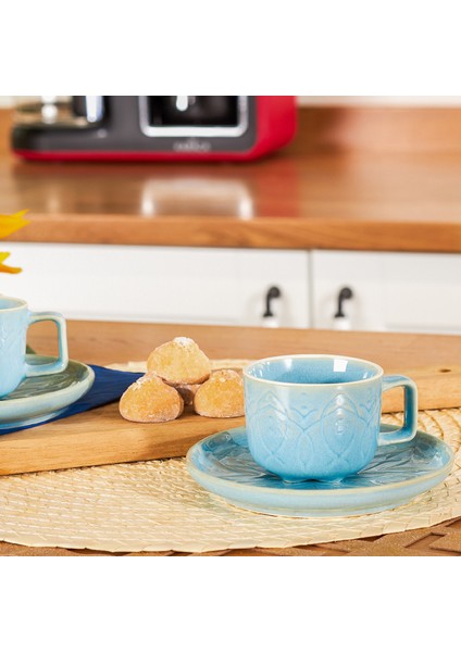 Vita Mavi 2 Kişilik Kahve Fincanı Takımı 90 ml