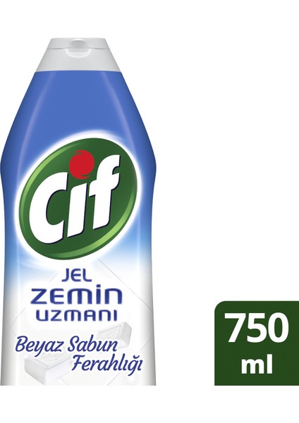 Jel Zemin Uzmanı Yüzey Temizleyici Beyaz Sabun Ferahlığı 750 ML