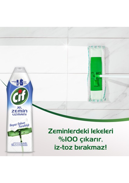 Jel Zemin Uzmanı Yüzey Temizleyici Beyaz Sabun Ferahlığı 750 ML