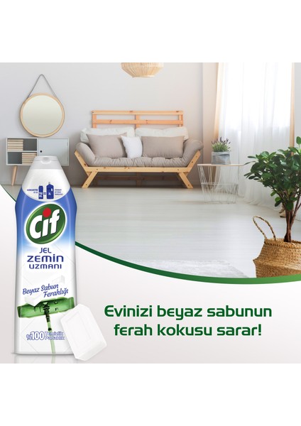 Jel Zemin Uzmanı Yüzey Temizleyici Beyaz Sabun Ferahlığı 750 ML