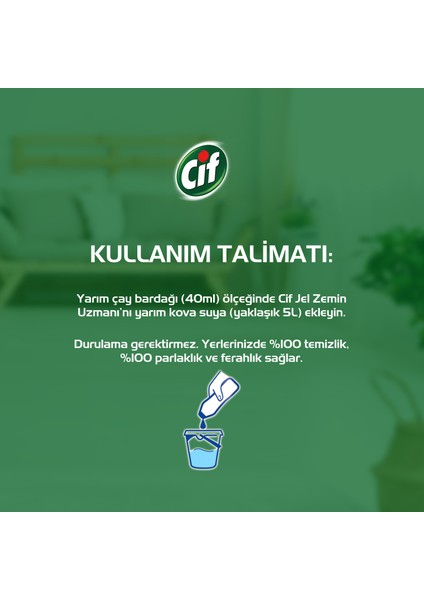 Jel Zemin Uzmanı Yüzey Temizleyici Beyaz Sabun Ferahlığı 750 ML