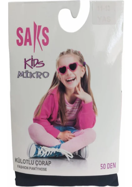 Saks Mikro 50 Kız Çocuk Külotlu Çorap