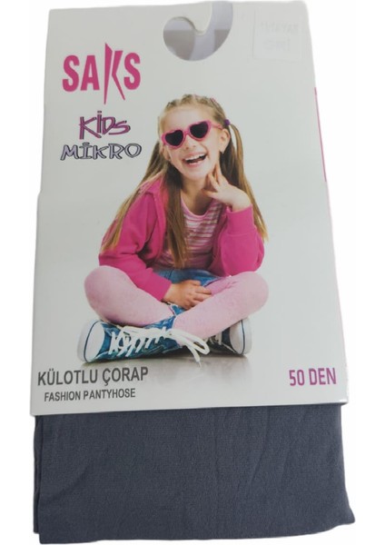 Mikro 50 Kız Çocuk Külotlu Çorap