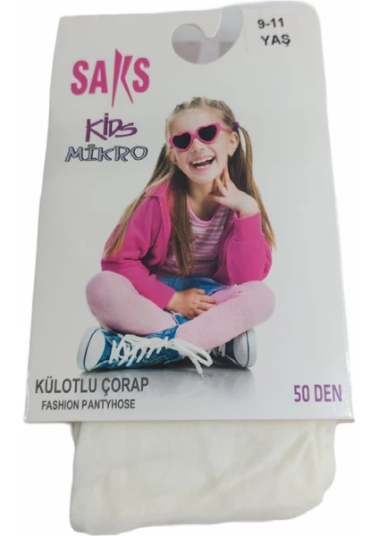 Saks Mikro 50 Kız Çocuk Külotlu Çorap