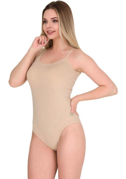 12 Adet Ten Renk Ip Askılı Çıtçıtlı Badi