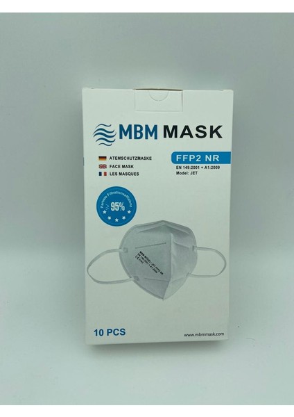 Telli ve Tek Tek Paketli N95 Maske 10'lu