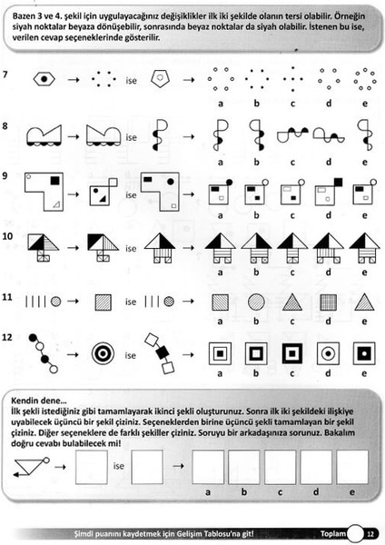 10-11 Yaş Bilişsel ve Düşünsel Beceriler Hız Kazandırma 3. Kitap