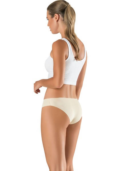 Lazer Kesim Kadın Slip Külot Iz Yapmaz Toparlayıcı Ten Slikonlu modelleri
