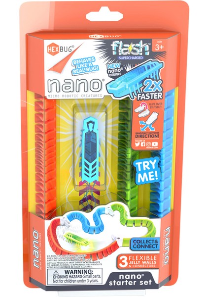 Neco Toys Hexbug Flash Nano Başlangıç Seti Mavi