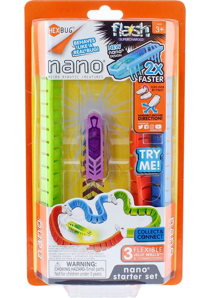 Neco Toys Hexbug Flash Nano Başlangıç Seti Mor