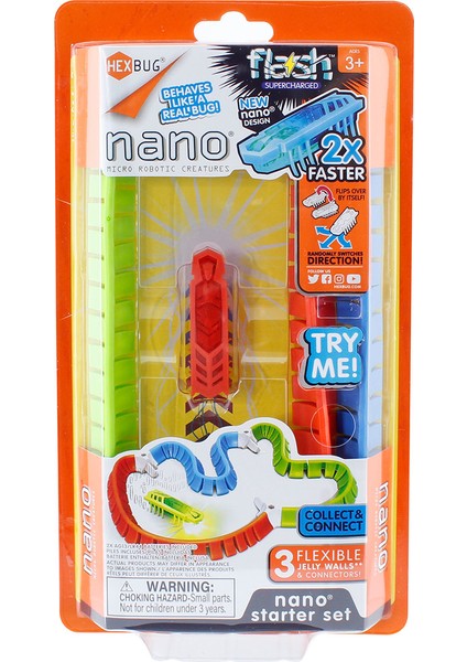 Neco Toys Hexbug Flash Nano Başlangıç Seti Kırmızı