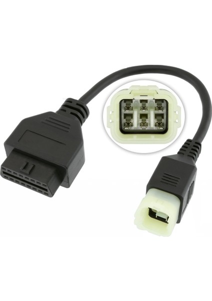 Kawasakı 6 Pın - Obd2 Dönüştürücü Motosiklet Kablosu