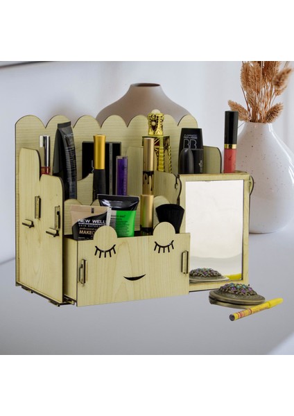 Ahşap Exclusive Organizer Kozmetik Kutusu modelleri