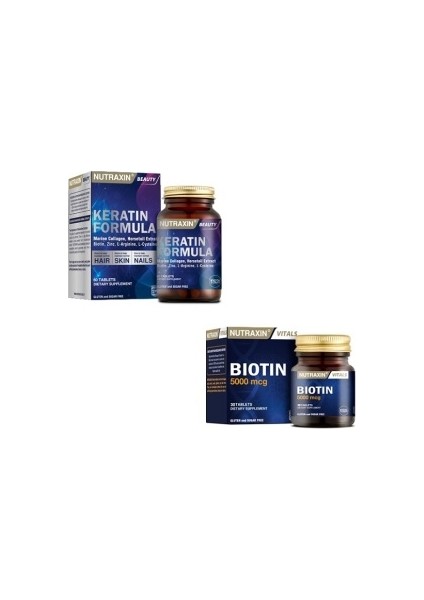 Cilt 2'Li Set Keratin 60 T. + Biotin 30 T.