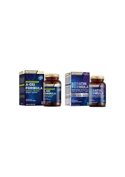 Keratin Formula 60 T. + A-Oxi Formula(Astaksantin, Resveratrol, Koenzim Q-10) 60 T.