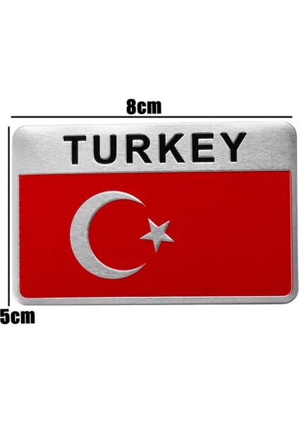 Türkiye Bayrağı Tasarımlı Alüminyum Sticker Etiket fiyatları