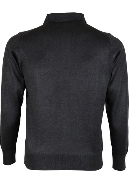 Erkek Füme Kazak Polo Yaka Yünlü Klasik Normal Kesim RAR00646 fırsatları