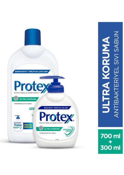 Antibakteriyel Sıvı Sabun 700 Ml + 300 Ml