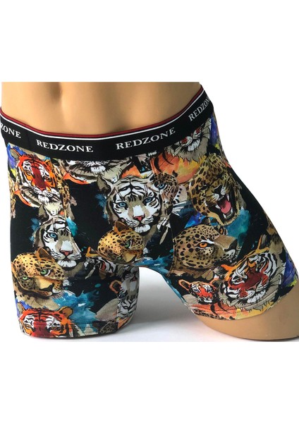 Dijital Baskılı Büyük Beden Likralı Boxer