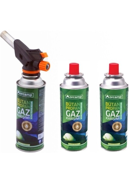 Orcamp Çakmaklı Kartuş Pürmüz Set CX-500-227 -2'li Yedek Kts 227 gr Tüp( Avantaj)