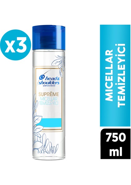 Head&shoulders Supreme Micellar Temizleyici Tonik 250 ml x 3