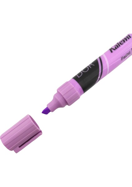 Pastel Renk Fosforlu Işaretleme Kalemi 6'lı Set