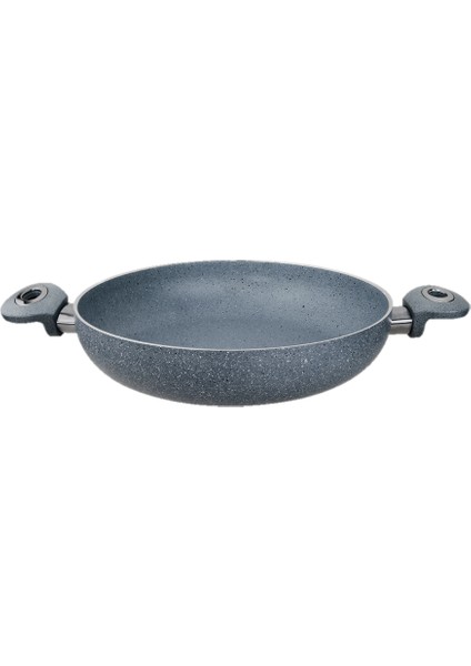 Hazar Pazar Granit 24 cm Yumurta Tavası Yanmaz Yapışmaz Çizilmez Çift Kulp Omlet