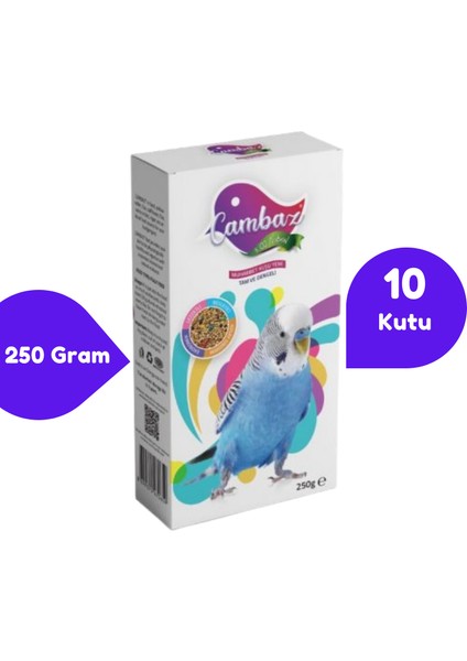 Cambaz Muhabbet Kuşu Yemi 250 Gram-10 Kutu