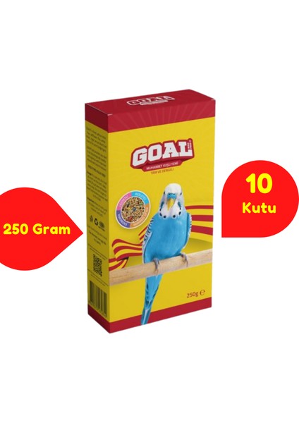 Goal Muhabbet Kuşu Yemi-Gs 250 Gram-10 Kutu