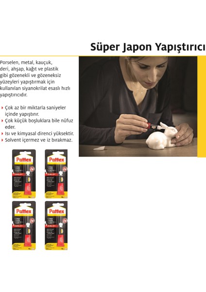 Super Glue Japon Yapıştırıcı 10 gr 4'lü Paket fiyatları