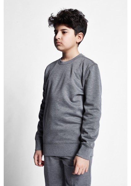 Koyu Grimelanj Çocuk Sweatshirt 21S-3228-21N