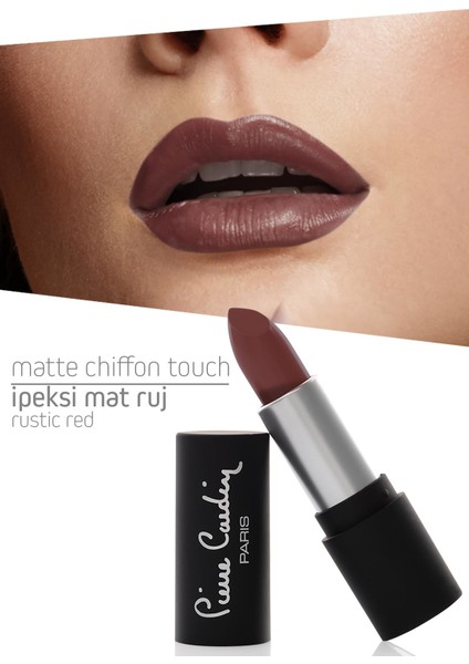Matte Chiffon Touch Lipstick - Rustic Red -186