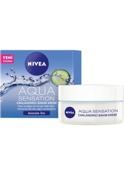 Aqua Sensation Salatalık Özlü Canlandırıcı Bakım Kremi Yeni Niveaaqua 50ML