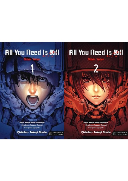 All You Need Is Kill (Öldür Yeter) Manga Seti - 2 Kitap - Hiroşi Sakurazaka