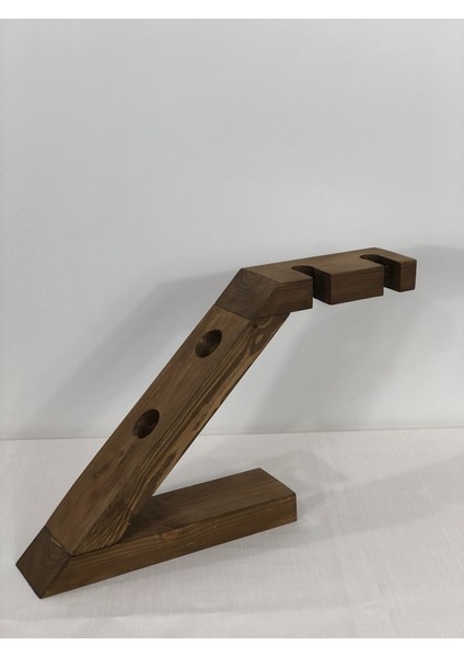 Doğal Ahşap Masa Üstü Şaraplık Standı Masif Dekoratif Şaraplık Meşe indirimleri