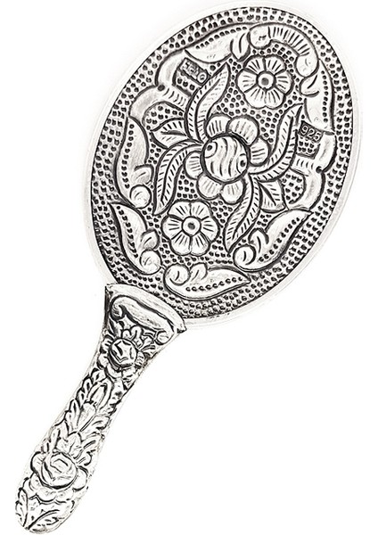 Altınsepeti Saplı Minik Gümüş El Aynası modelleri