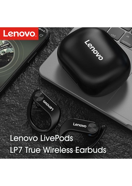 Livepods Lp7 Bt 5.0 Kancalı Kulaklık - Beyaz (Yurt Dışından)