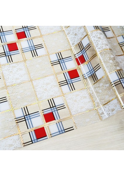 Pvc Şeffaf 057 Desenli 1,2 mm Kalın Masa Örtüsü